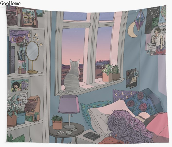 Early Morning Wall Tapestry Cover - 1 / 72X60CM