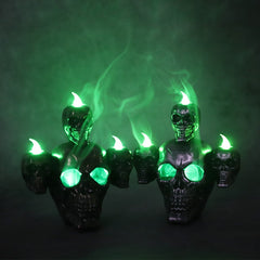 Halloween Smoke Horror Skull Head Lamp - Decoration