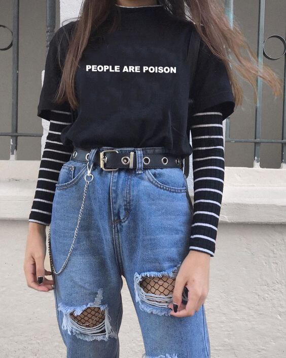 People Are Poison Grunge T-shirt - T-Shirt