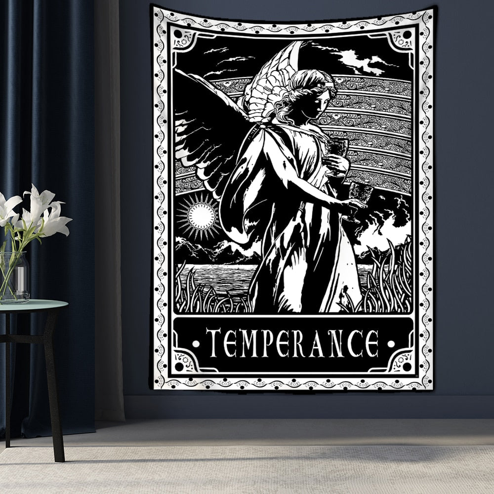 Hanging Astrology Tarot Card Tapestry Wall - A / 95x70cm