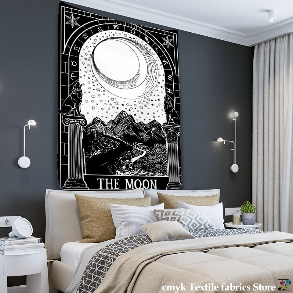 Hanging Astrology Tarot Card Tapestry Wall