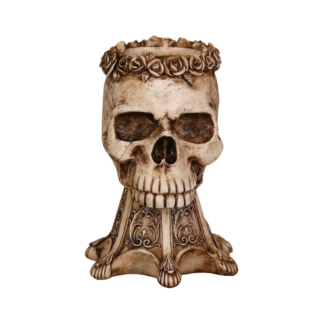 3D Knight Warrior Skull Mug Cup - Retro color / One Size -