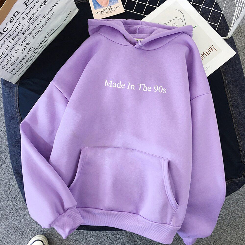 Made In The 90s Hoodie - Purple 1 / M - Hoodies