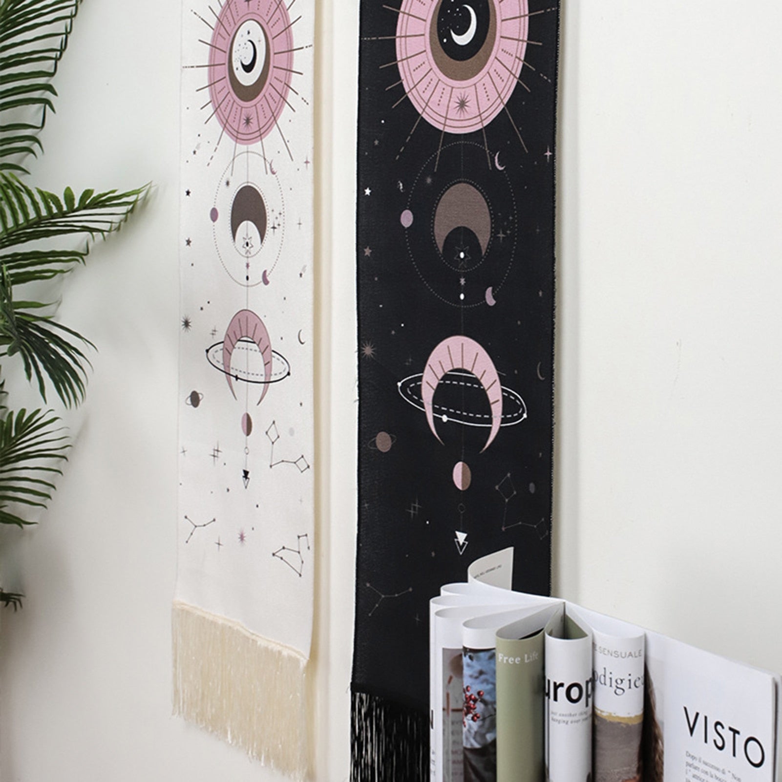 Moon Phase Tapestry Wall
