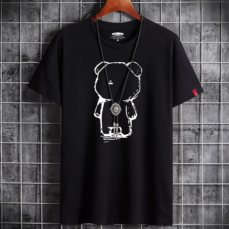 Gothic Bear O-Neck T-Shirt - black / XXXL