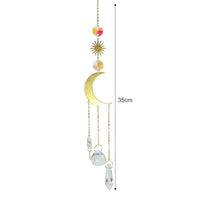 Thumbnail for Crystal Windchime Ornament Star Moon Pendant - 23