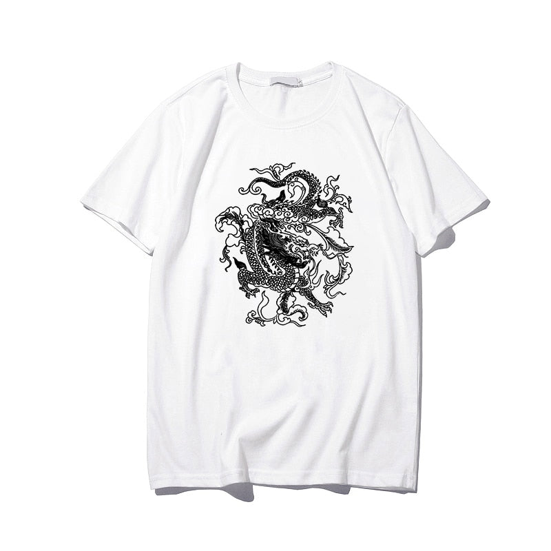 Dragon Hip Hop T-Shirt - white / S