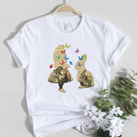 Thumbnail for Alice In Wonderland and Rabbit T-Shirt - S