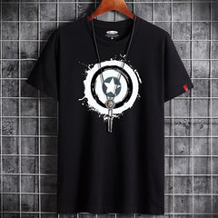 Graffiti Splash Five Point Star T-Shirt - black / XXXL