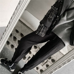Pants Wide and Braided For Winter - Black / One Size