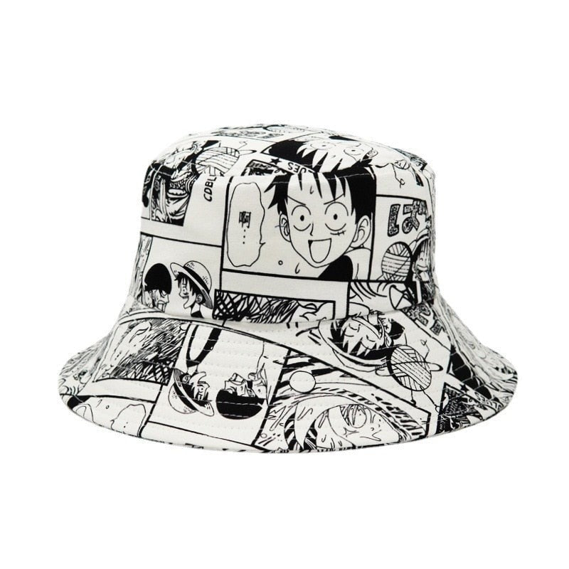 Black And White Bucket Hat - One Size