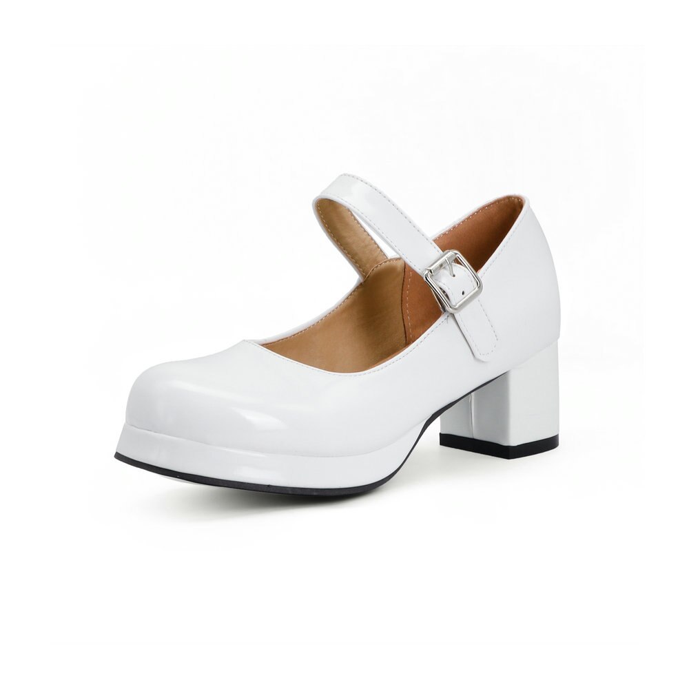 Bridal Wedding Sweet Lolita Casual Mary Janes Shoes - white