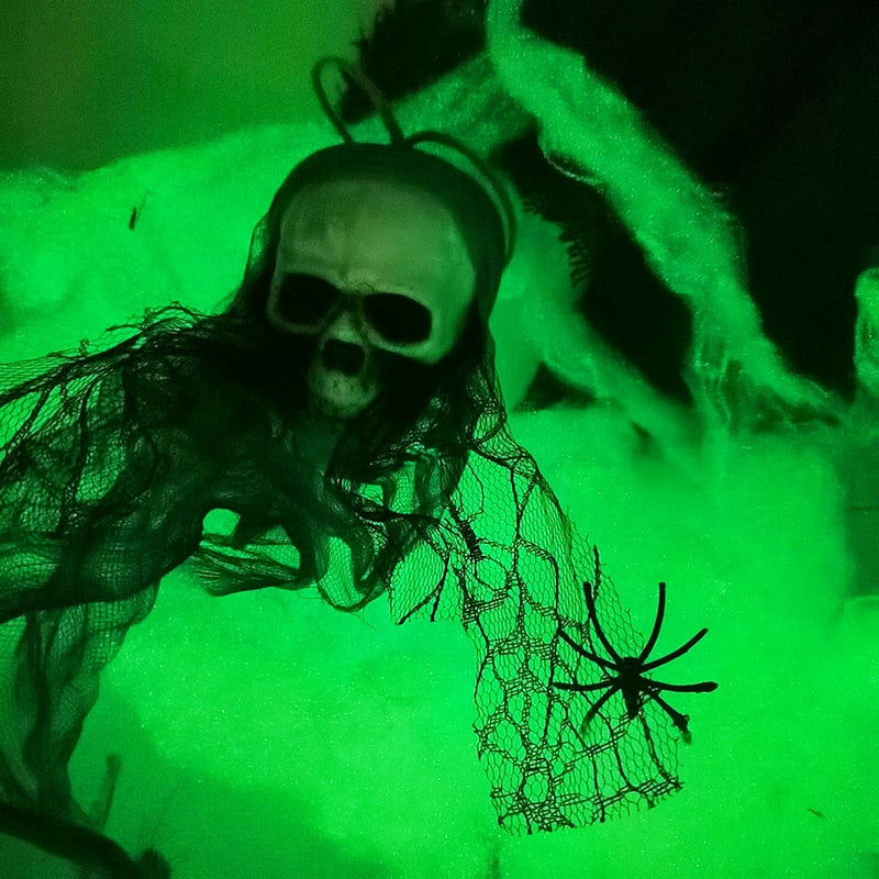 Luminous Spider Web Cobweb Halloween Decoration