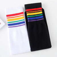 Thumbnail for Stripe Up Knee High Socks