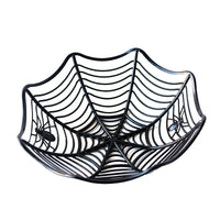 Thumbnail for Halloween Decoration Black Spider Web Bowl - black