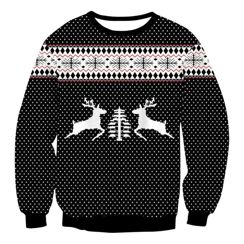 Funny Ugly Xmas Sweatshirt - Black. / S - Sweater