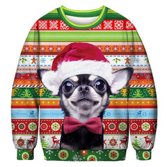 Puppy Ugly Christmas 3D Funny Sweatshirt - BFT042 / Eur Size