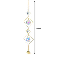 Thumbnail for Crystal Windchime Ornament Star Moon Pendant - 10