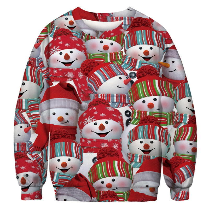 Ugly Christmas Funny Holiday Sweater - Red. / M