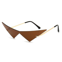 Thumbnail for Triangle One Piece Sunglasses - Brown