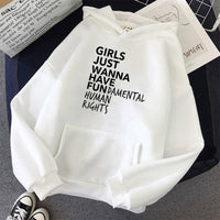 Thumbnail for Girls Just Wanna Have Hoodie - White / M
