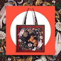 Thumbnail for Rabbit And Butterfly Large Capacity Tote Bag - One Size /