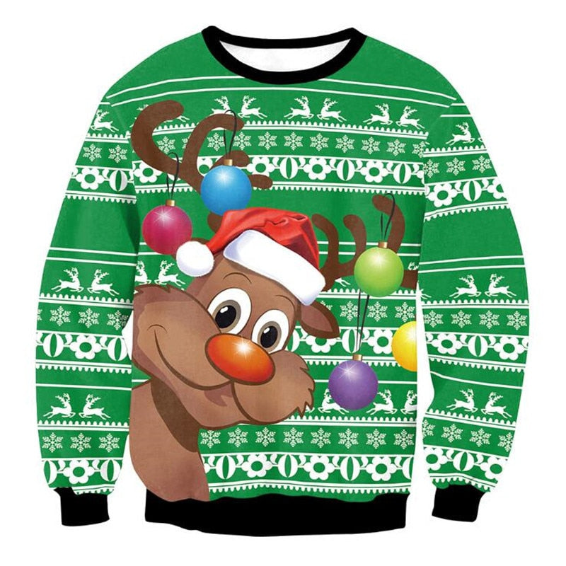 Funny Ugly Xmas Sweatshirt - GreeN / S - Sweater