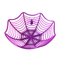 Thumbnail for Halloween Decoration Black Spider Web Bowl - purple