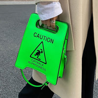 Thumbnail for Fluorescence Color Notice Caution Hand-bag - Handbag