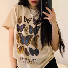 Different Color Butterfly T-Shirt