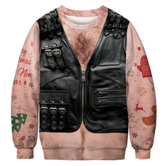 Ugly Christmas 3D Funny Sweatshirt - BFT062 / Eur Size M -