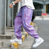 Thumbnail for Cargo Solid Color Joggers Pants - Size S / Purple