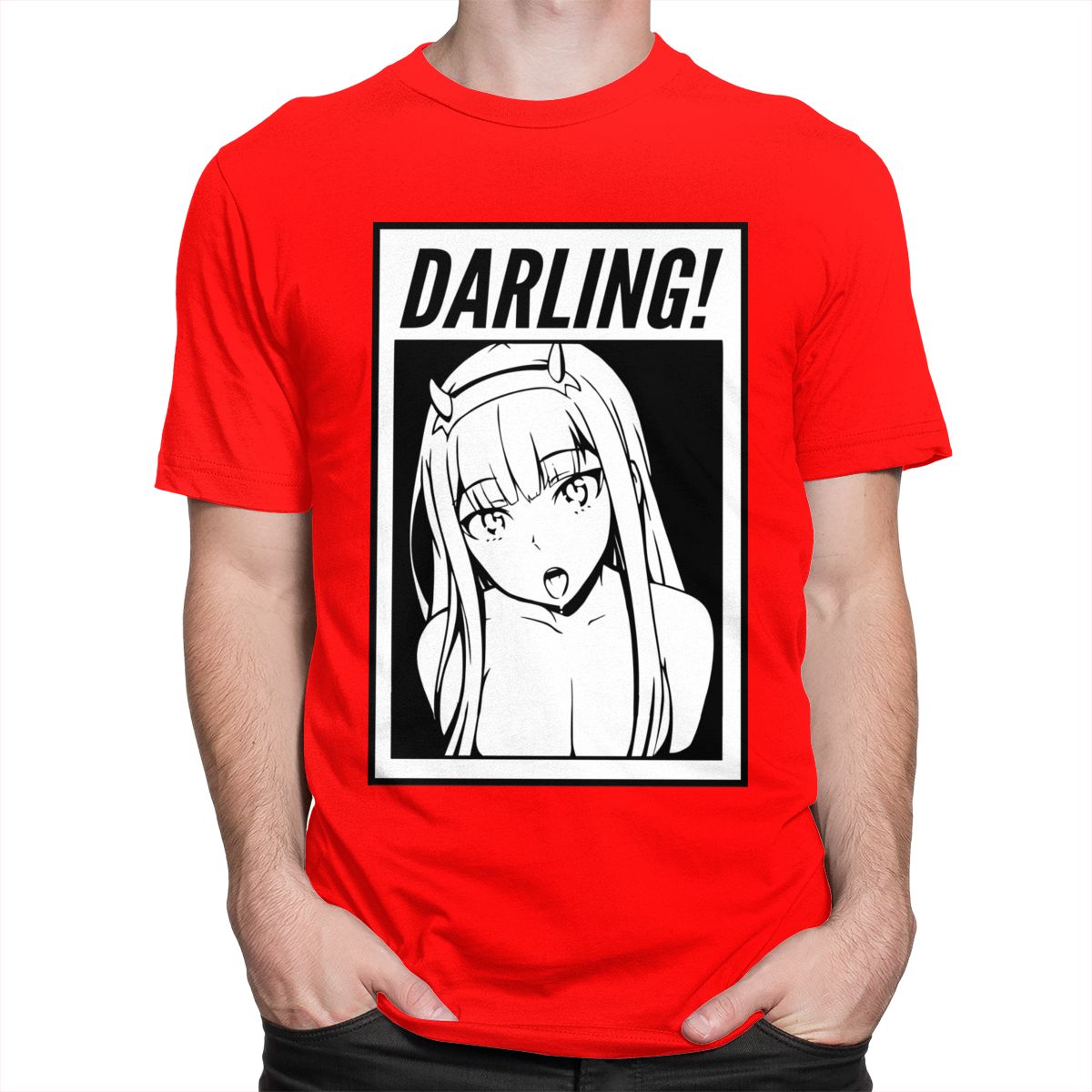 Darling Anime Girl T-Shirt - Red / S