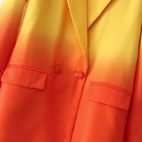 Thumbnail for Sunset Double Breasted Lon Sleeve Blazer