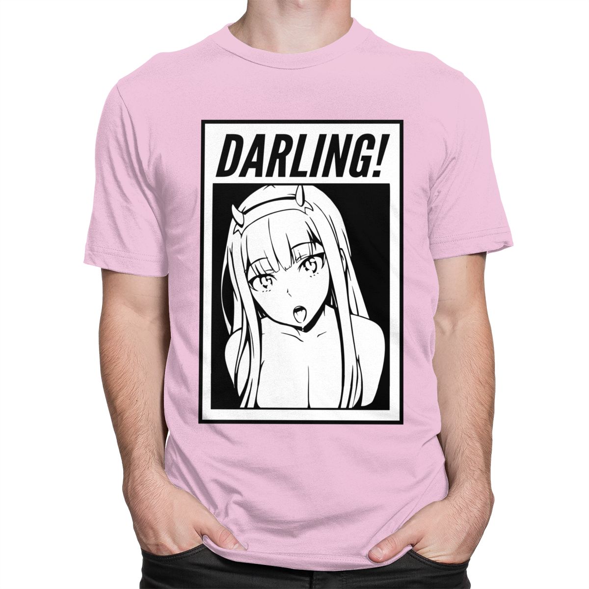 Darling Anime Girl T-Shirt - Pink / S