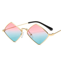 Thumbnail for Prismatic Retro Square Sunglasses - Pink-Blue