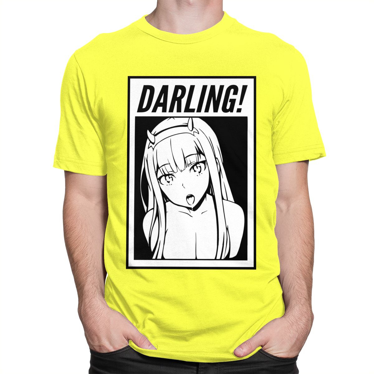 Darling Anime Girl T-Shirt - Yellow / S