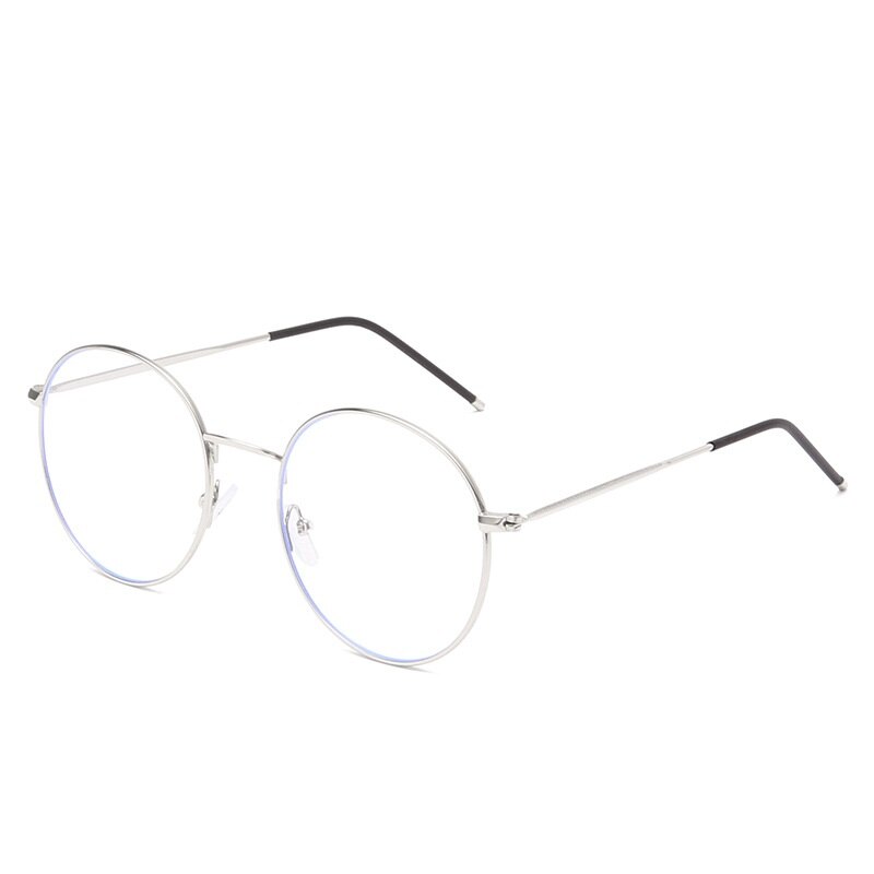 Vintage Metal Optical Glasses - Silver / One Size -