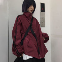 Thumbnail for Harajuku Sun-proof High Zipper Jacket - Jackets