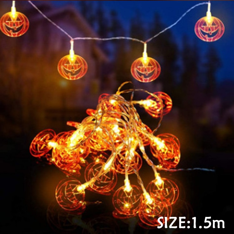 Halloween Led Light String Bat Pumpkin Ghost - Decoration