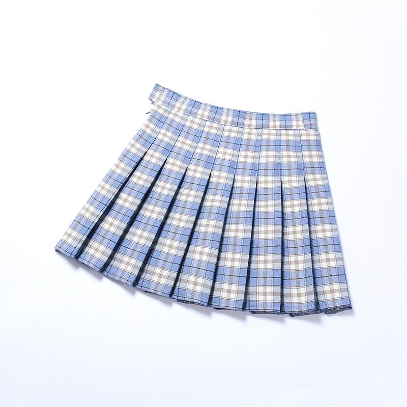 Plaid Pattern Mini Skirt Summer - bule2 / XS