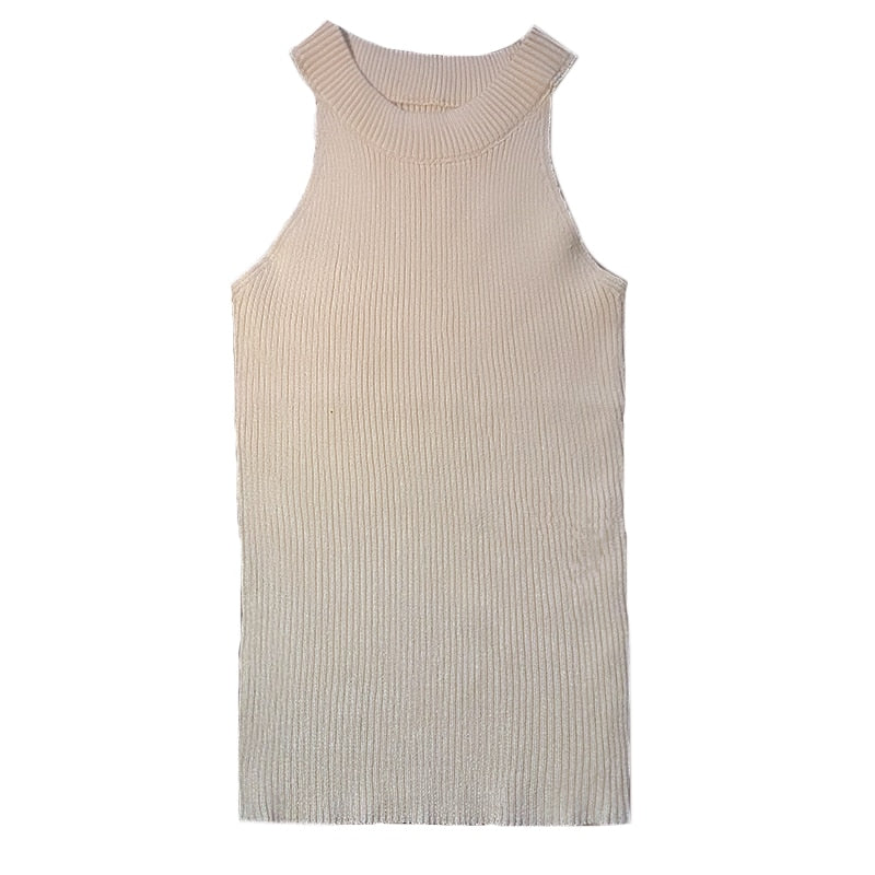Knitted Off Shoulder Elegant Crop Tops - APRICOT / S - Top