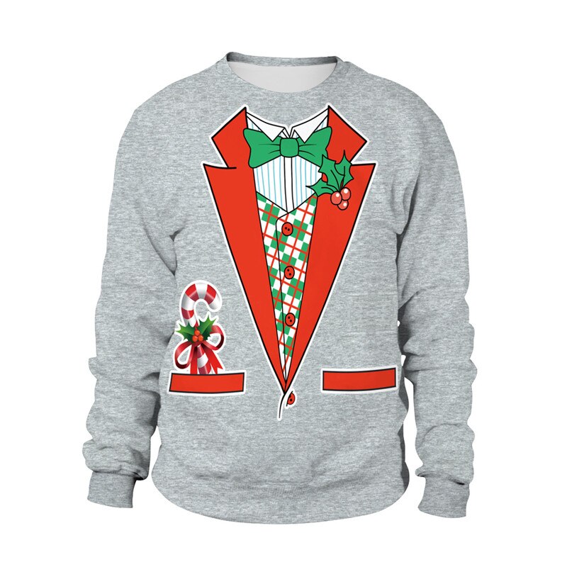 Ugly Christmas Women 3D Print Sweater - Grey / M