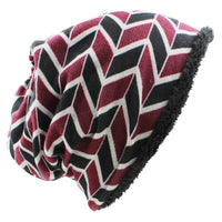 Thumbnail for Brand Design Dual-use Scarf Beanie - Red-Black / One Size