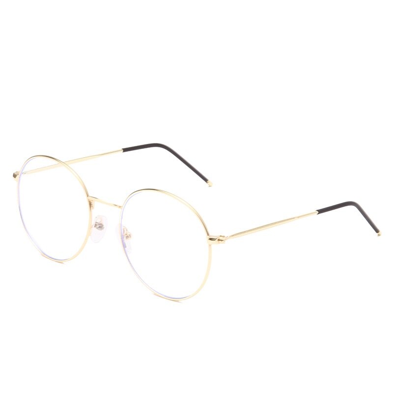 Vintage Metal Optical Glasses - Gold / One Size - Accesories