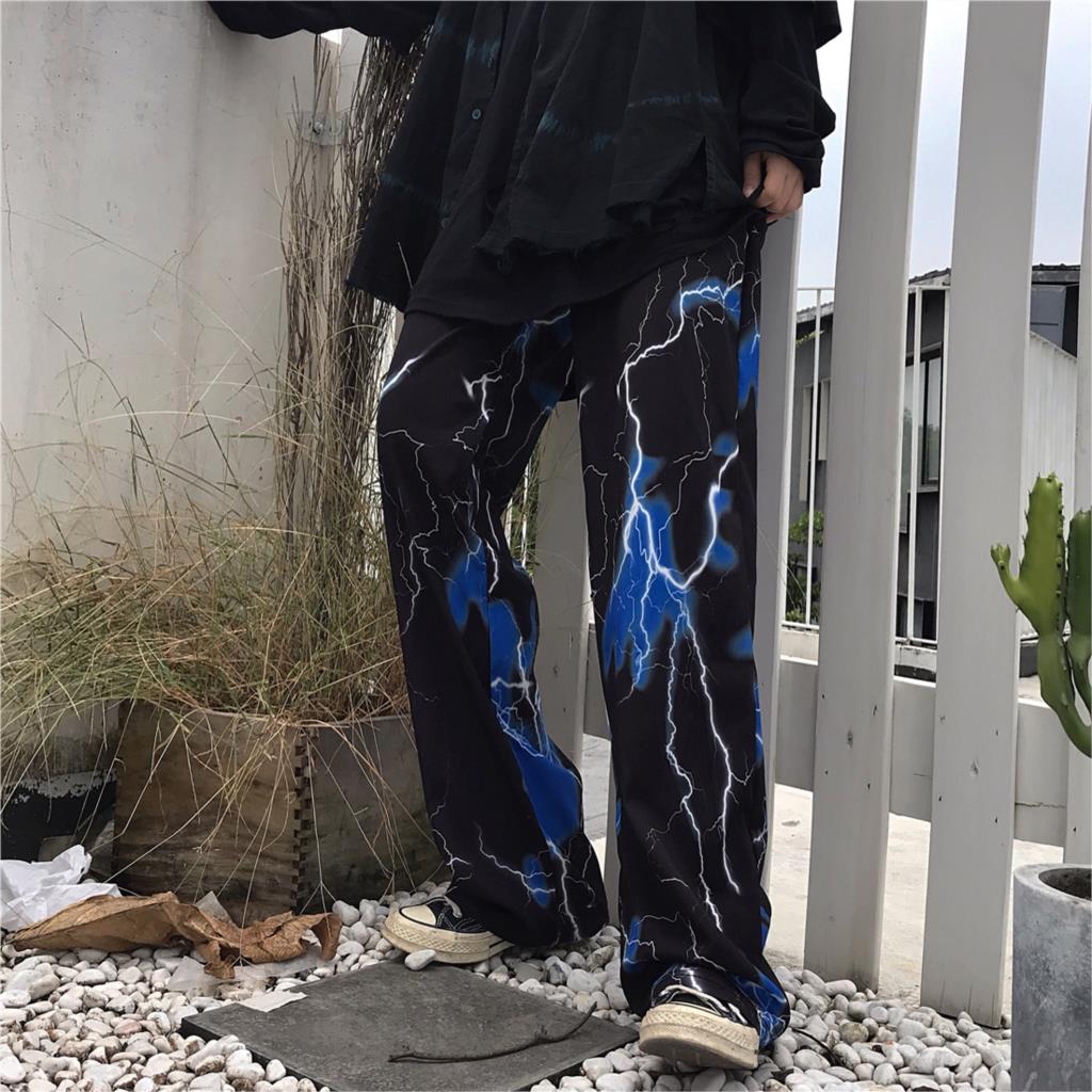 Harajuku Street Retro Lightning Pants