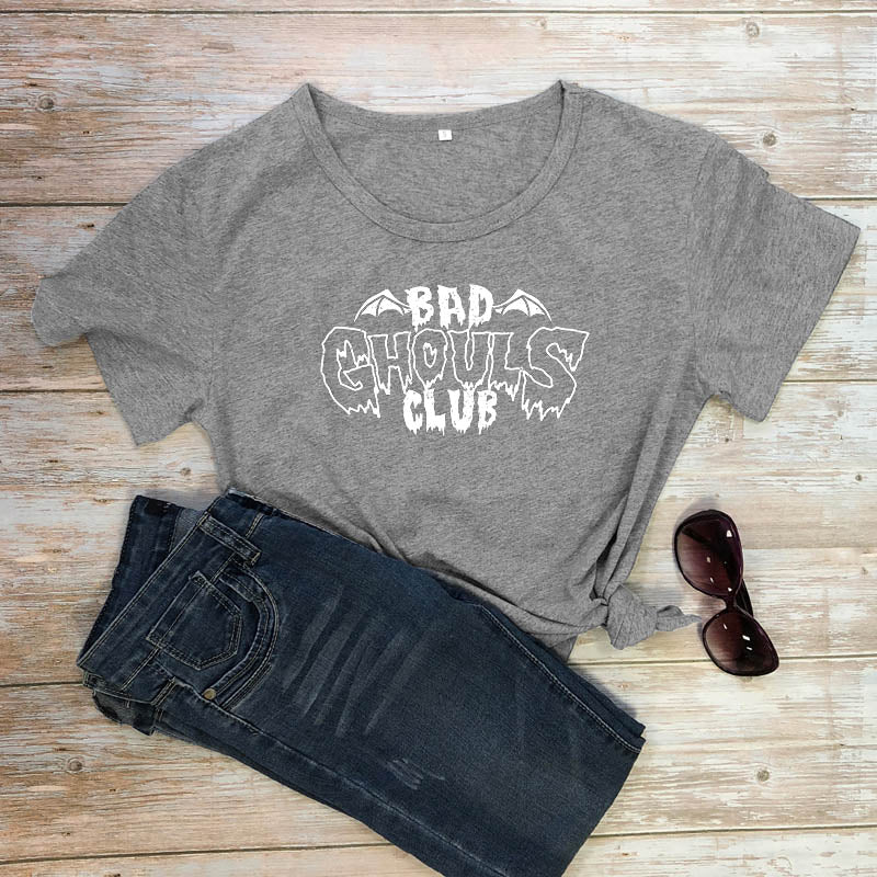 Bad Ghouls Club T-shirt - Dark grey / S - T-Shirt