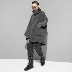 Grey Demin Loose Fit Oversize - Black / One Size - Jacket