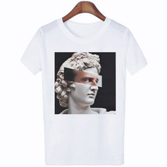 David Sculpture Michelangelo T-Shirt - White / S