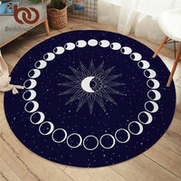 Thumbnail for Moon Phase Galaxy Round Carpet